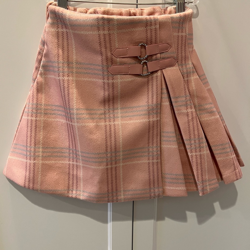 Pink Pleated Mini Skirt Girls Size 12-14